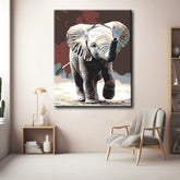 Paint by Numbers Baby Elephant